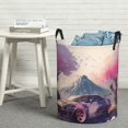 thumbnail image 7 of ZICANCN Cherry Blossoms Racing Car Laundry Basket Organizer, Dirty Clothes Hamper for Bathroom Kids Girls Boys Laundry Hamper Small, 7 of 7