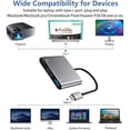 thumbnail image 4 of USB C to HDMI Adapter, Digital AV Multiport Adapter, USB 3.1 Type C Adapter Hub to HDMI with 4K HDMI Output, USB 3.0 Port and USB-C Charging Port, Compatible for MacBook Pro, MacBook Air 2020 Black, 4 of 10