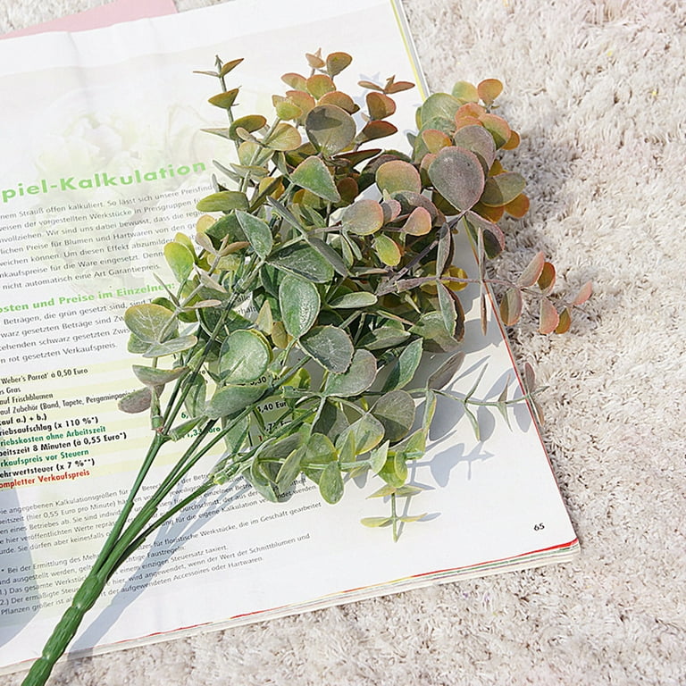 Artificial Plants Eco-friendly Realistic Appearance Ornamental Faux Green  Plants Eucalyptus Branch for Garden Gray Plastic - Walmart.com