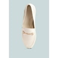 thumbnail image 5 of DARETH Horsebit Flat Heel Loafers in Off White, 5 of 7
