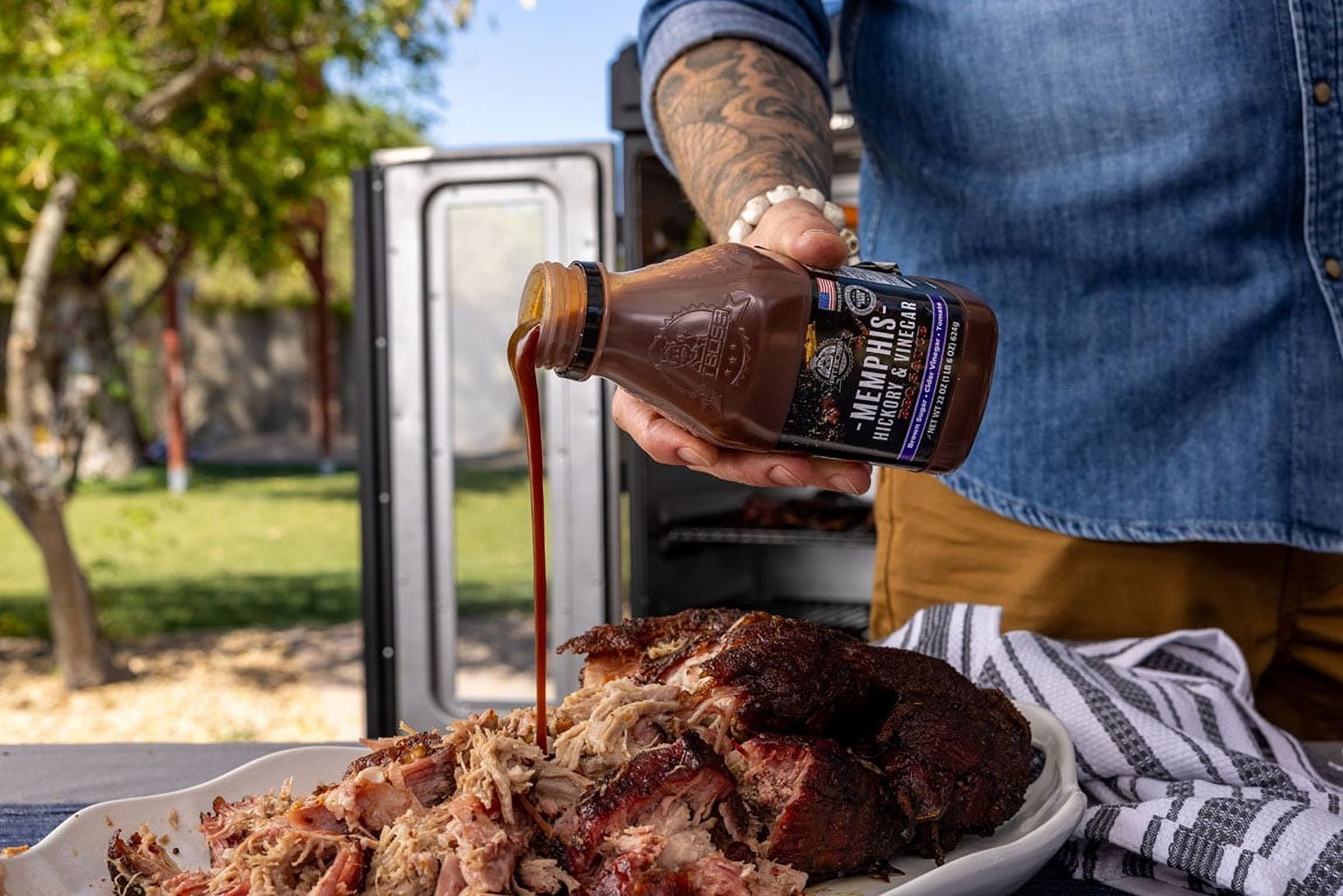 Pit Boss Memphis Hickory & Vinegar Barbecue Sauce, 22 oz