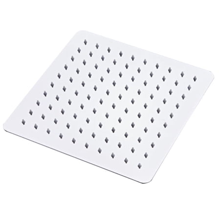 HIBIBUD Stainless Steel Ultra-thin Waterfall Shower Heads Square High Pressure Rainfall Shower Head Rain Showerheads (8 inch)