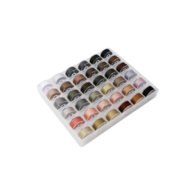Yuarrent Soporte para hilo, costura a medida, bobinas de almacenamiento de hilo dental, 36 rejillas, organizador portátil, bobinadora de confección De coser tipo 4 Yuarrent HA073330-04