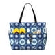 thumbnail image 1 of Fotbe Vintage Blue Bolsa de Viaje para Playa - Resistente al Agua, Bolsa Tote de Gran Capacidad y Ligera con 7 Bolsillos para Mujeres y Hombres, 1 of 7