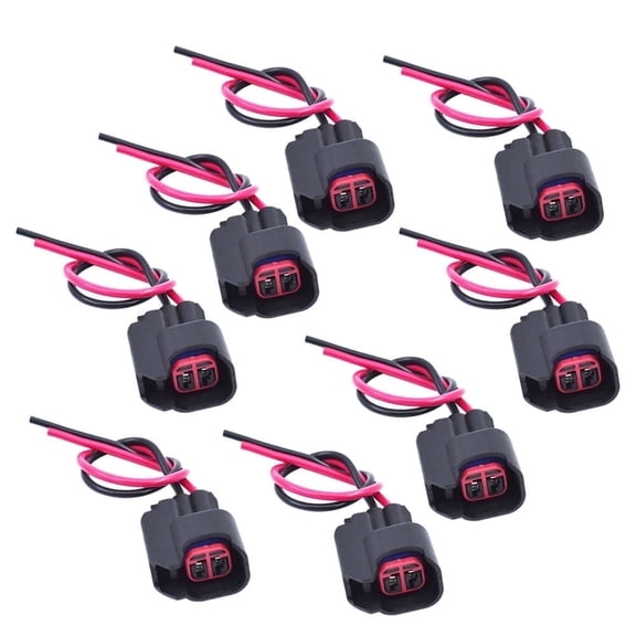 8 Pcs Fuel Injector Connector Wiring Plug Clips Fit for EV6 EV14 Pigtail Cut Splice