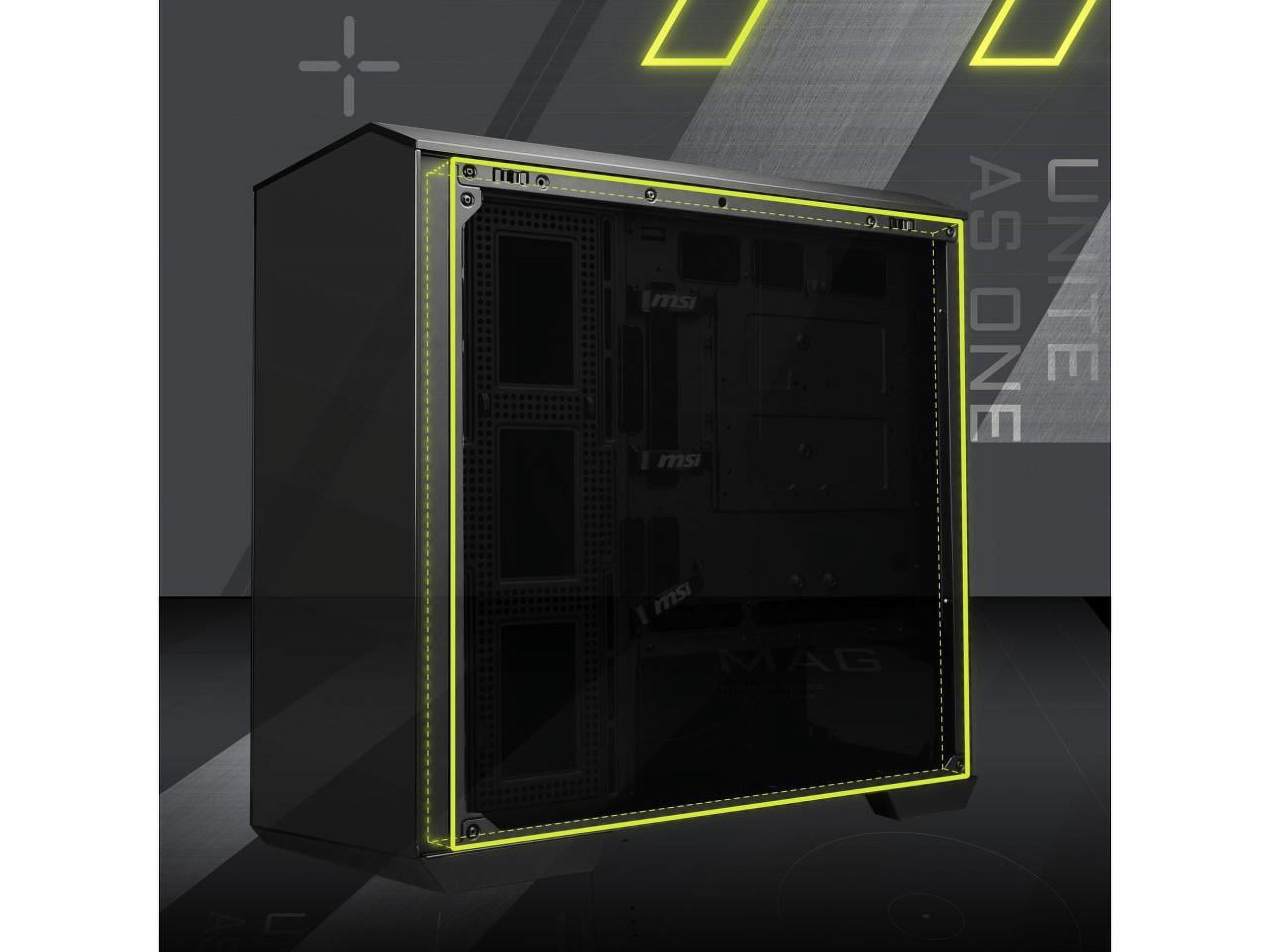MSI PANO M100R PZ Micro-ATX Computer Case, Black