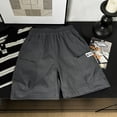 thumbnail image 5 of JUMEYU Boys Athletic Shorts Slim Boy's Athletic Shorts Kids Youth Active Performance Basketball Shorts with Pockets Elastic Waistband Size 13-14 (Grey,13-14 Years), 5 of 5