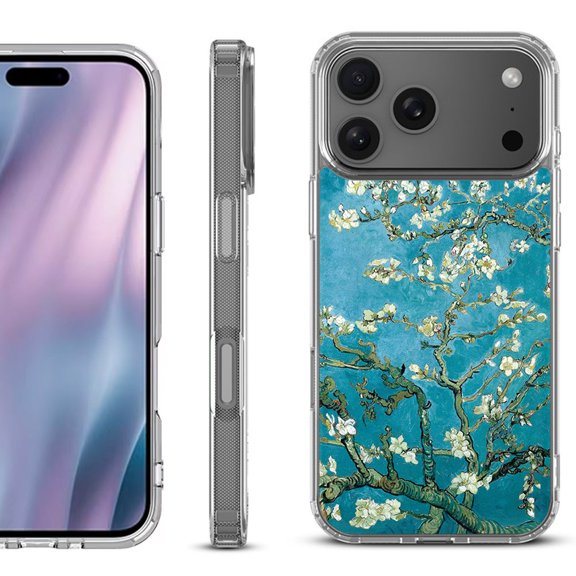 For iPhone 17 Pro Max Protective Shockproof Phone Case, by OneToughShield - Almond Blossom