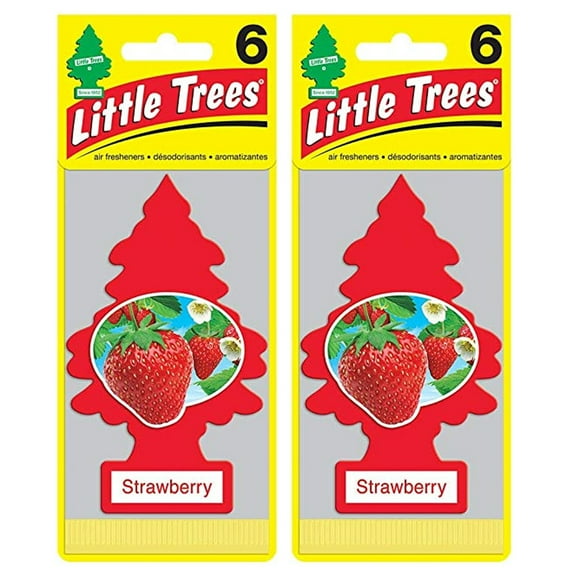 Little Trees Car Air Freshener, Little Trees Strawberry 12-Pack