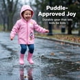 thumbnail image 5 of Disney Minnie Mouse Toddler Girls' Hooded Zip-Up Rain Jacket Umbrella Pink, 5 of 7
