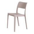thumbnail image 2 of Lagoon Furniture La Vie Resin Armless Stackable Chair, Taupe (Set of 2), 2 of 5