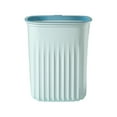 thumbnail image 4 of Kitchen Trash Can, Step-On Garbage Can with Lid, Tall Kitchen & Bathroom Trash Can, Small Office Waste Bin, Blue - Xuniizn, 4 of 7