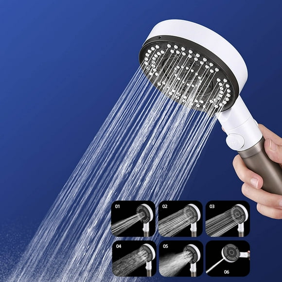 Boovnll Shower Head, High Pressure Shower Head Set Household Bath Bathroom Shower Supercharged Household Bath Shower Super Strong Rain Shower Head Adjusta
