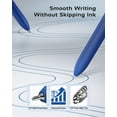 thumbnail image 3 of STAGEEK Blue Gel Pens GX3, 6Pcs Quick Dry Blue Ink Pens with 3 Extra Refills, Fine Point Retractable Smooth Writing Pens for Journaling, Office, Note Taking, Nurse Aesthetic, 3 of 9