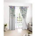 thumbnail image 3 of Eucalyptus Leaves Blackout Curtains for Bedroom/Living Room, Thermal Insulated Kitchen Curtains, Sage Green Weeping Summer Botanical Grommet Darkening Window Treatment Drapes 27.5"x39"x2, 3 of 8