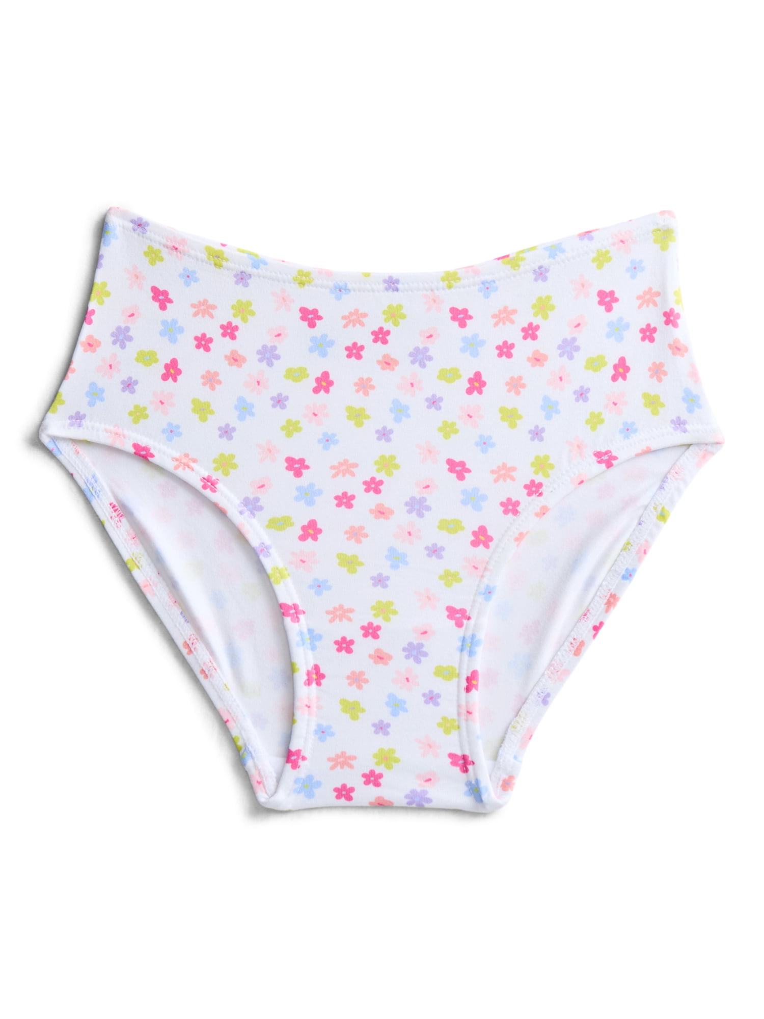 Wonder Nation Girls Premium Brief Underwear, 5-Pack, Sizes S-XL