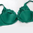 thumbnail image 7 of Bras for Women No Underwire No Padding Women's Push up Lace Bra, Underwire V-Neck Full Cover Bras Plus Size Support Unpadded Everyday Balconette Green 38/85E, 7 of 7