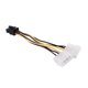 thumbnail image 2 of 2X Adaptador de Cable de Conector de Alimentación de Tarjeta Gráfica PCI-E Molex IDE Dual de 4 Una 6, 2 of 5