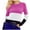 Purple -Tops, variant on BVOFAR Sweaters for Women Trendy Long Sleeve Color Block Tops Cozy Lightweight Crew Neck Pullover Fall Winter Travel Jumpers