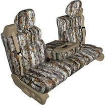 F83 2001-2007 Ford F250-F550 Front 40/20/40 Split Seat With Adjustable Headrests, in XD3C Camouflage Endura