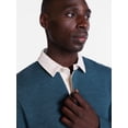 thumbnail image 4 of George Men's and Big & Tall Long-Sleeve Rugby Shirt, HS Dark Teal, 4 of 5