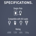thumbnail image 4 of Legrand RT2LA Radiant 4-Button Countdown Timer Switch - Light Almond, 4 of 7