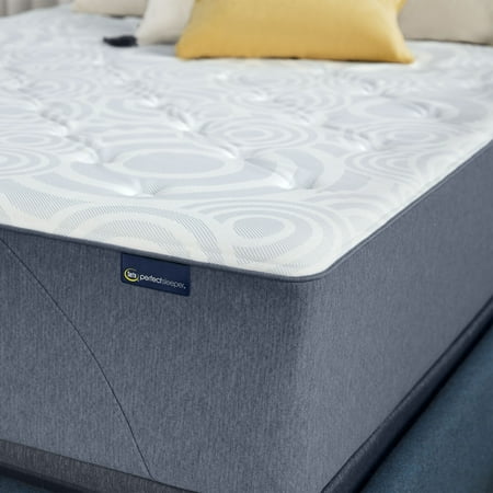 Serta - Perfect Sleeper Tranquil Wave 11-Inch Medium Hybrid Mattress-Queen - Light Blue