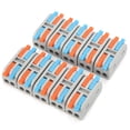 thumbnail image 3 of Connecteur à Écrou à Levier, Connecteur Conducteur à 2 Sorties 10Pcs pour Fil de 0,08 à 4 Mm2, 3 of 8