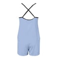thumbnail image 4 of MKLEKYY Short Deportivo Mujer Casual Color Sólido Suspender Chaleco Pantalones Cortos Pijamas para El Hogar conjunto de Pantalones de Pijama, 4 of 4