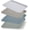 White, Khaki, Wathet blue, Reseda, variant on KOLAKO Plastic Serving Trays Stackable,Fast Food Trays Multi-Color for Party, Rectangular Table Plate for Cafeteria Restaurant Cafe, 4 pack