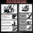 thumbnail image 4 of Gymusclo Plate Loaded Linear Row Machine with Adjustable Chest Pad, Strength Training Equipment for Home Gym, 600 lbs Capacity, 4 of 9