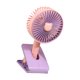 thumbnail image 3 of Mini ventilador con clip ABS plegable USB recargable silencioso pequeño ventilador de mano con luz de noche para mesa Conejito morado, 3 of 10