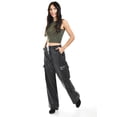 thumbnail image 5 of Pantalón cargo de piel sintética Roman Fashion /Juvenil, 2408 (Negro) negro M, 5 of 5