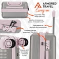 thumbnail image 4 of Maleta de viaje Carry-on de mano cabina 20” 10 kg ABS doble calibre candado de alta seguridad TSA LOCK Armored Travel, 4 of 9