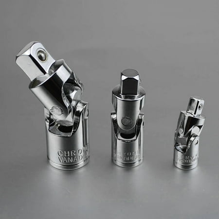 

SPRING PARK 1/2 1/4 3/8 inches Chrome Universal Joint Adapter Socket Wrench Hardware Tool