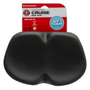 Schwinn Cruise Noseless Foam Bicycle Saddle, Black