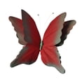 thumbnail image 2 of Exhibición de mariposas artificiales, mural decorativo de papel, accesorios para fotografía, boda Rojo Verde, 2 of 9