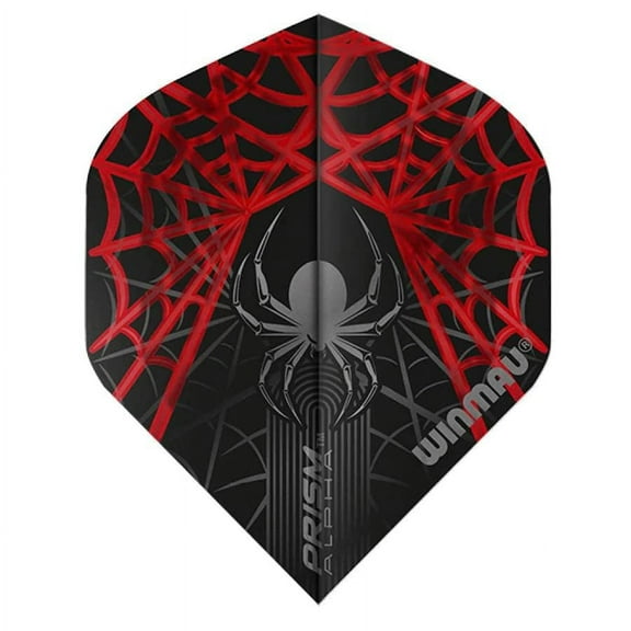 Winmau Black Widow Spider Web Strong Dart Flights (3 Sets - 9 Flights)