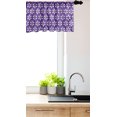thumbnail image 3 of Ambesonne Vintage Window Valance, Hexagons Stripes Circles, 54" X 12", Blue Violet Grey White, 3 of 3