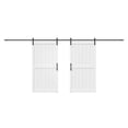 thumbnail image 5 of Sanding  30in./32in./36in./42in./48in.x 84in.MDF Barn Door With Sliding Hardware Kit ,Covered with Water-Proof PVC Surface 84in.x84in. - White, 5 of 5