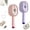 A-2Pcs, variant on Electric Steam Brush with Water Spray, Anti Tangle Anti Static Self Cleaning, Rechargeable Electric Steam Brush for Hair Reduce Frizz