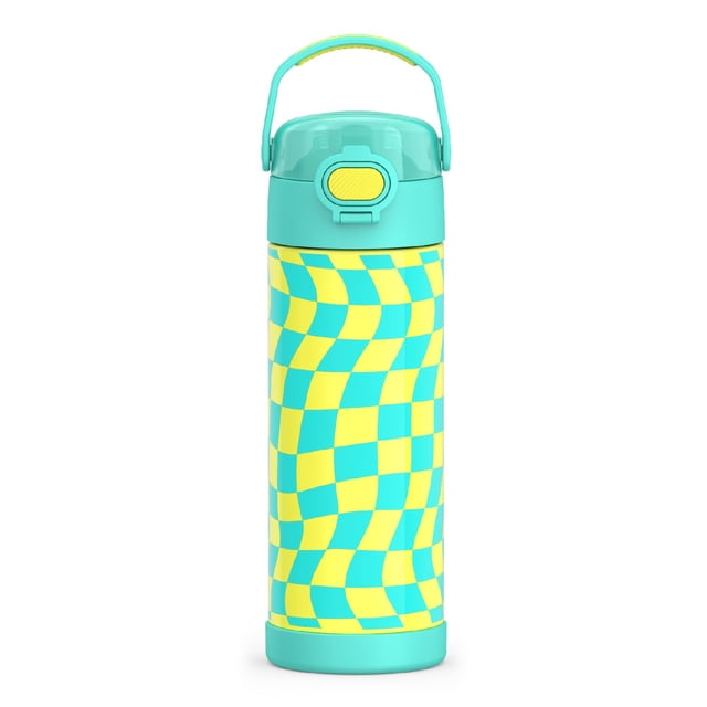 Botella con aislamiento al vacío THERMOS FUNTAINER Wavy Checkers de 473 ml