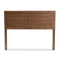 thumbnail image 3 of Allora Mid-Century Solid Rubber Wood with MDF Ash Veneer Full Headboard in Brown, 3 of 6