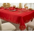 thumbnail image 3 of Fennco Styles Cupidon Collection Embroidered Cupid Design Tablecloth 65 x 140 Inch - Red Table Cover for Home DÃ©cor, Wedding, Banquets, Family Gathering and Special Occasion, 3 of 3