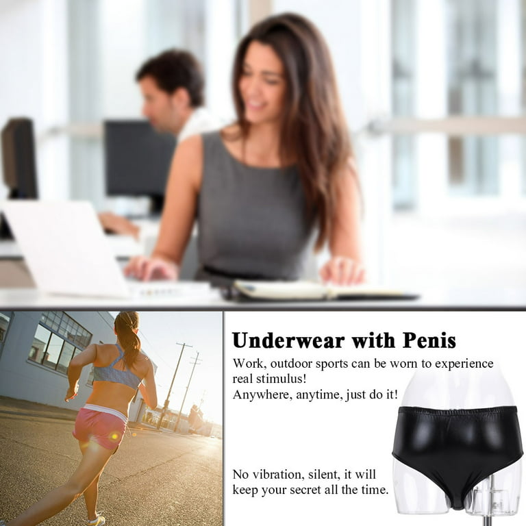 moobody Unisex Masturbation Panties Plug Dildo Vaginal Anal Plug Pants  Chastity Underwear, Toy for Flirting Game