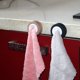 thumbnail image 2 of 4 Uds gancho Abs soporte de toalla autoadhesivo soporte de toalla de té autoadhesivo sin perforación soporte de toalla de plato redondo autoadhesivo soporte de toalla de plato redondo clip d, 2 of 5