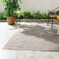 thumbnail image 2 of Solid Grey Handwoven Indoor/Outdoor Rug, 5' x 8', 2 of 6