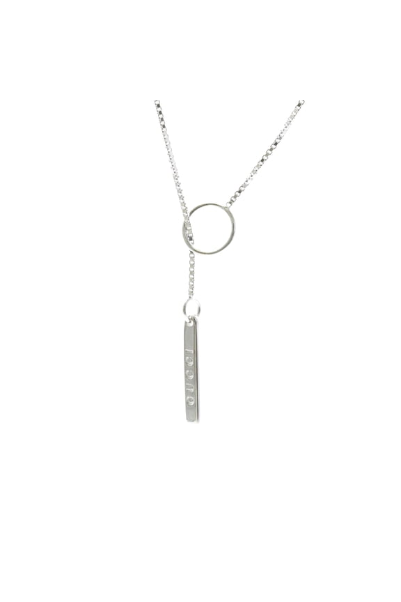 Pre-Owned Gucci Lariat Necklace White Gold (18K) No Stone Men,Women Fashion Pendant Necklace...