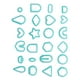 thumbnail image 1 of Herramientas de arcilla polimérica, 24 piezas, cortadores de pendientes de arcilla polimérica, herramientas para pendientes de arcilla, funcionalidad versátil Jadeshay A, 1 of 8