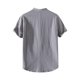 thumbnail image 5 of Camisetas de Manga Larga para Hombre Algodón Europa América Estilo Manga Corta Cuello Botón Blusa, Camisa de Poliéster Unisex, 5 of 6